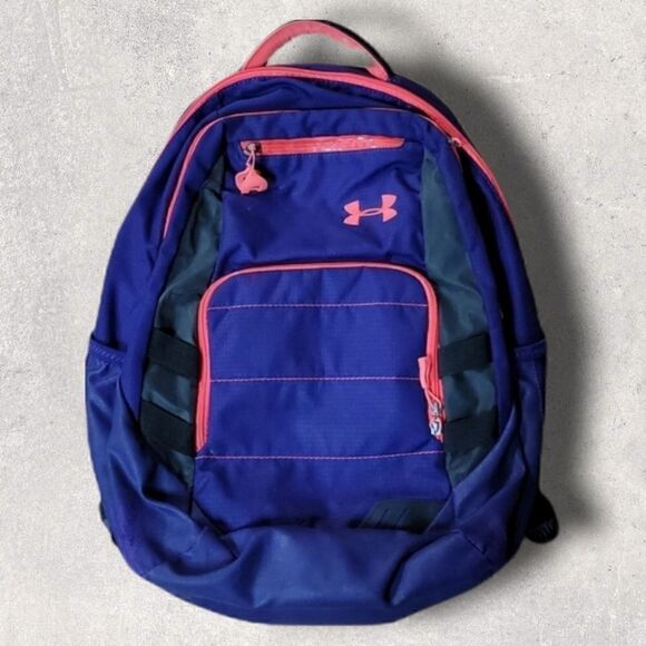 UNDER ARMOUR PURPLE AND PINK BACKPACK - Picture 1 of 11